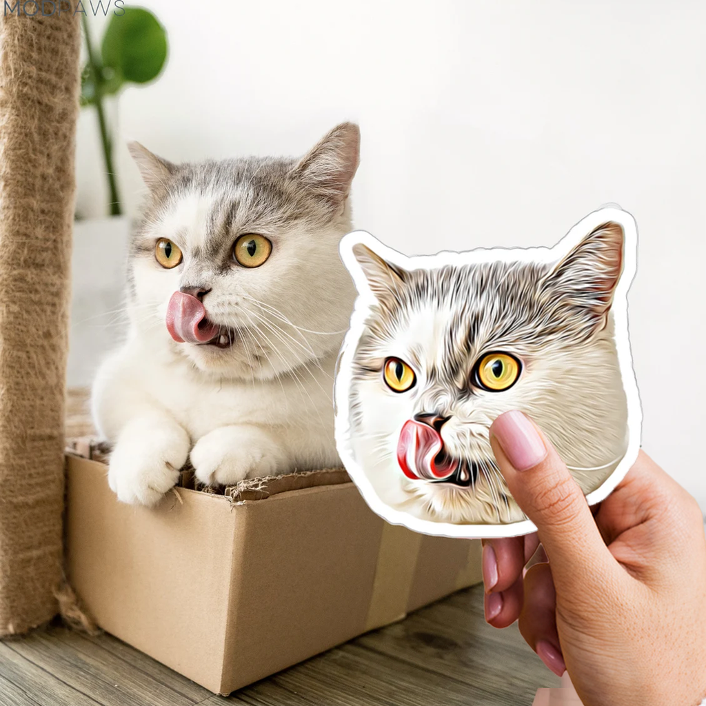 3x Personalisierter Aufkleber für Ihr Haustier