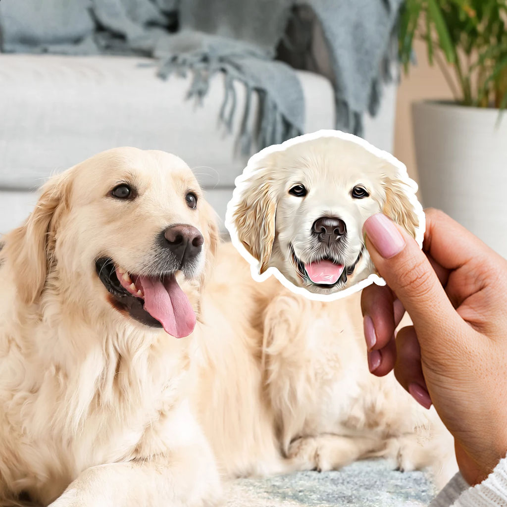 3x Autocollant personnalisé pour votre animal de compagnie